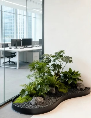 慈溪植物摆放技巧-奉化室内植物租赁店-慈溪绿化养护效果-江北花卉租摆租金
